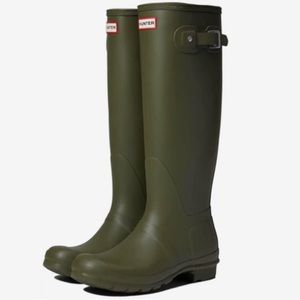 NEW Hunter Original Tall Rain Boots Olive Leaf Green Size 6